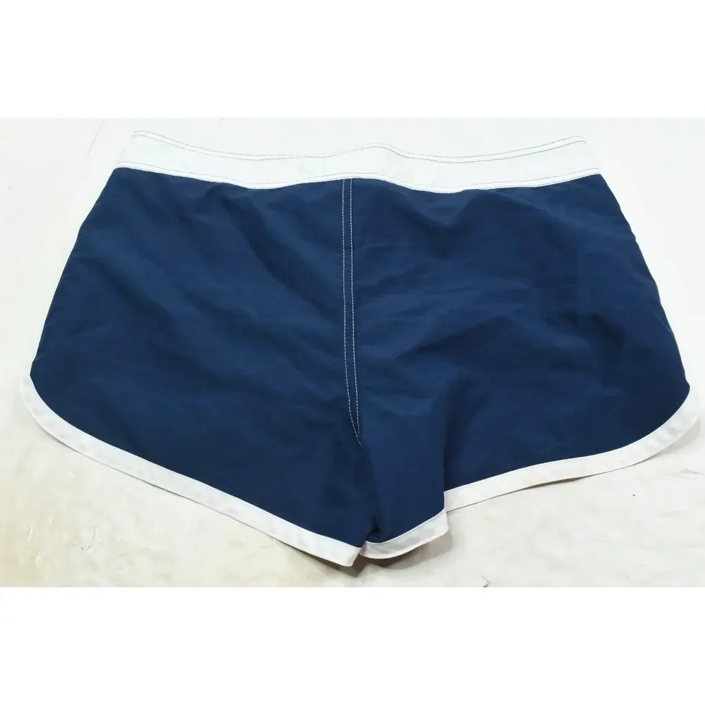 Andrew Christian Swim Shorts Mens 30 Navy Blue Drawstring 2.5